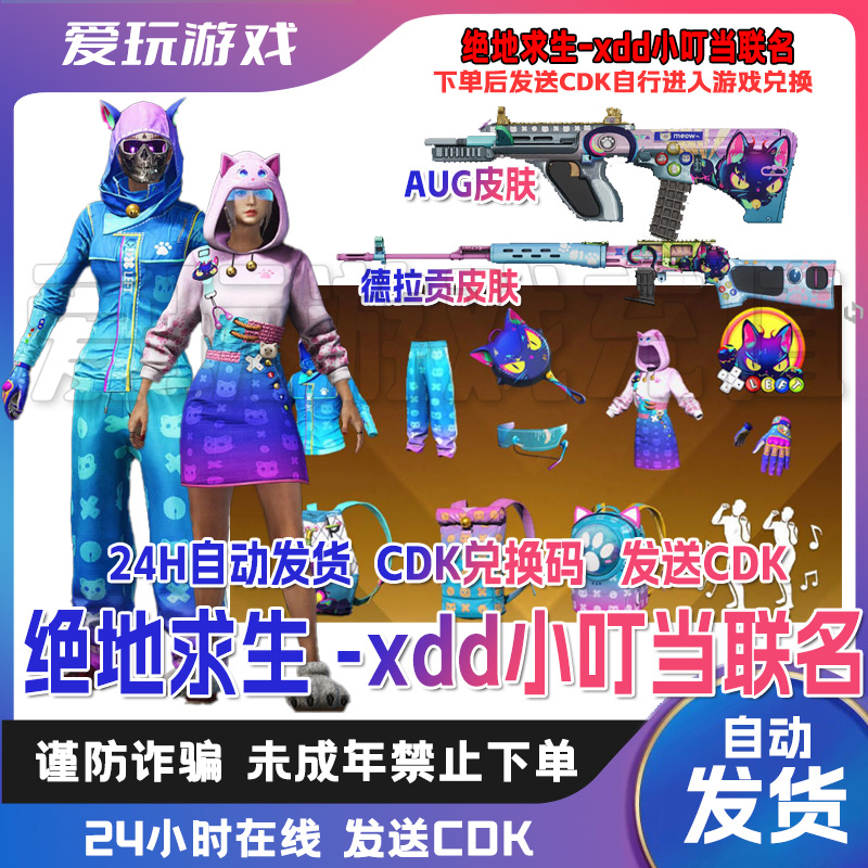 PUBG端游steam绝地求生PUBGxdd小叮当联名套装CDK兑换码