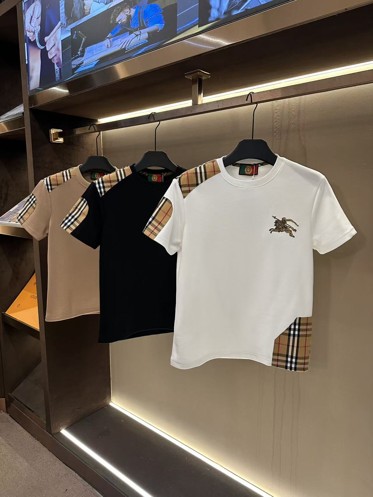 男士秋冬新款轻奢休闲百搭修身时尚半袖K128