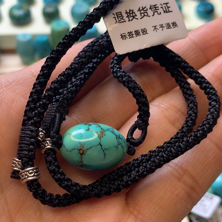 L***律绿松石未镶嵌珠宝半成品