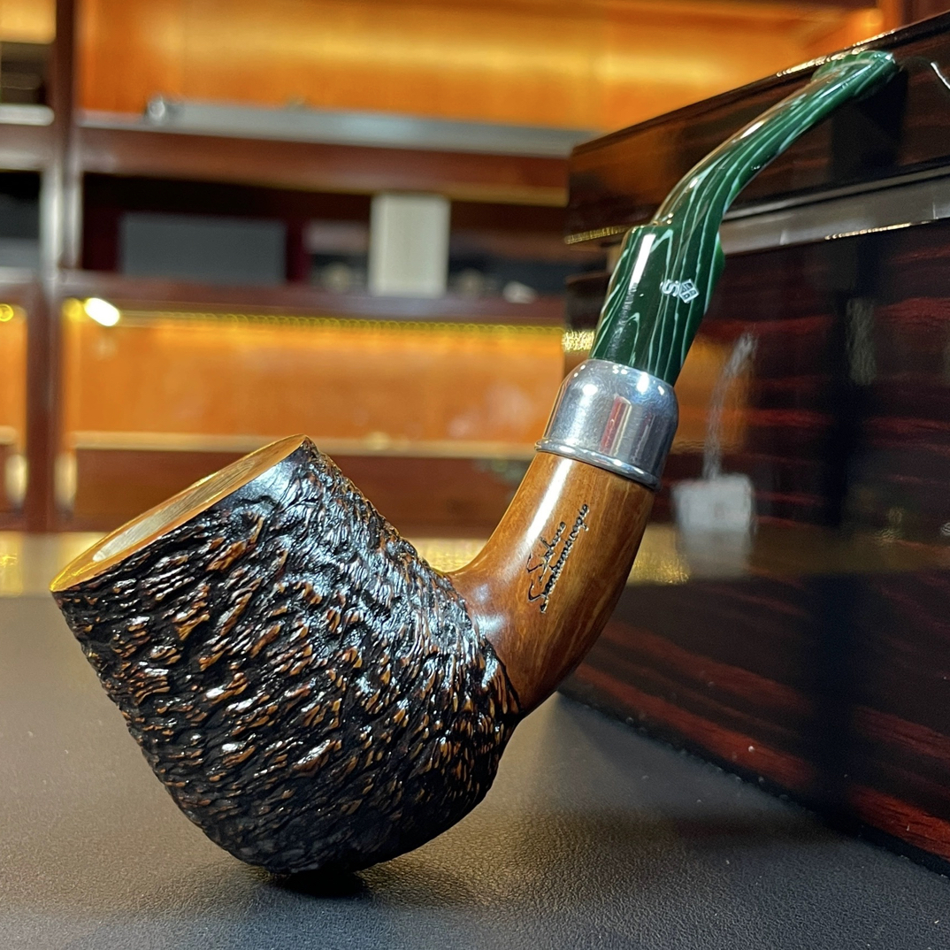 意大利史蒂芬石楠木手工烟斗 内径22.6 斗深46.8