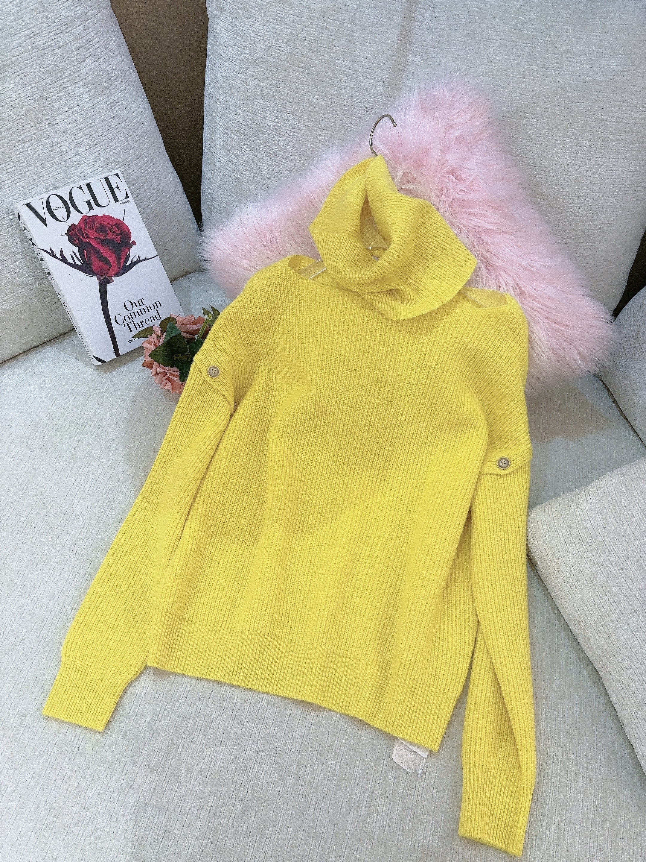 DC【浪漫情调】秋冬冬季新款加厚围脖时尚洋气上衣