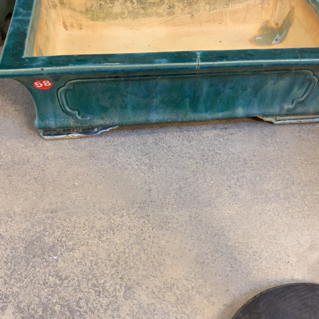 纯手工高温石湾盆祥****厂微瑕58