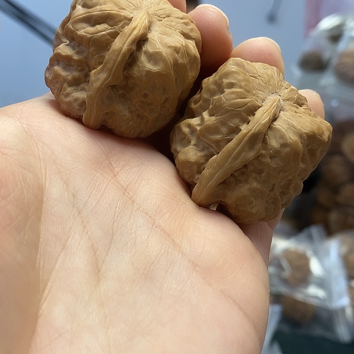 把件文玩核桃35一帆风顺红皮蛤蟆头