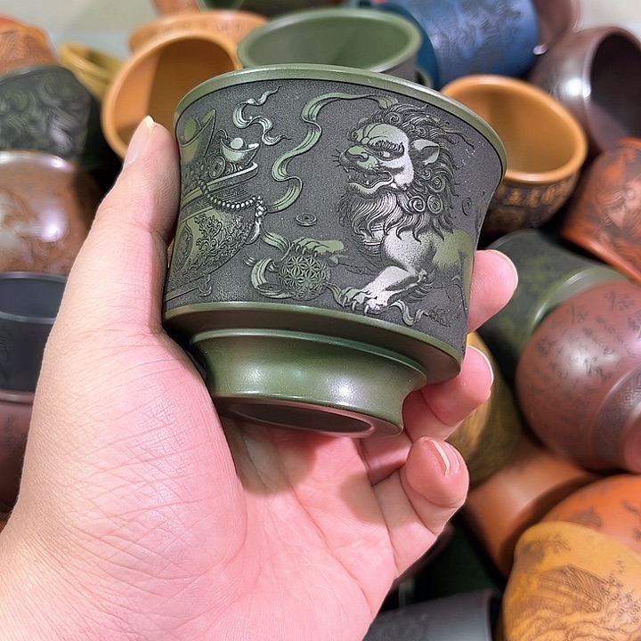 茶杯紫砂全手工紫砂主人杯