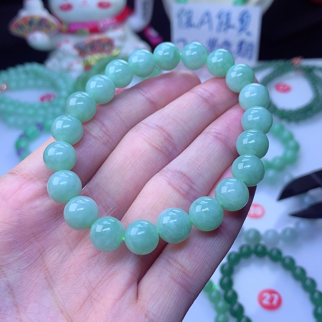 翡翠毛衣链未镶嵌