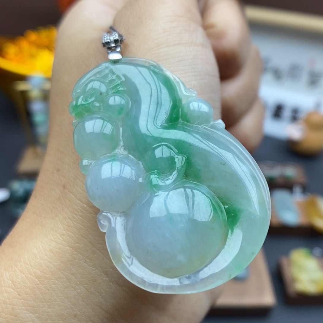【闪购商品】颈饰银S925镶嵌翡翠26