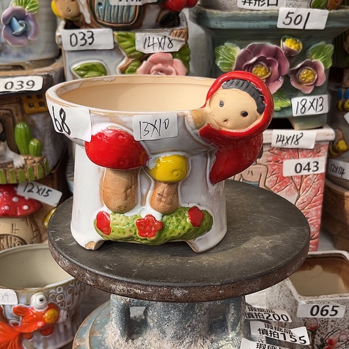 粗陶材质多肉花盆