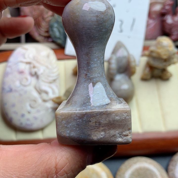 硅化珊瑚（珊瑚玉）颈饰未镶嵌