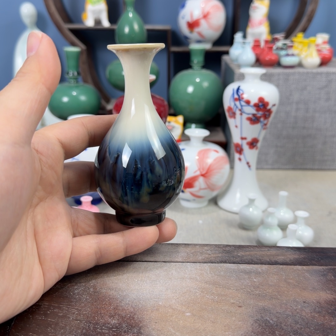 陶瓷手工小花器摆件