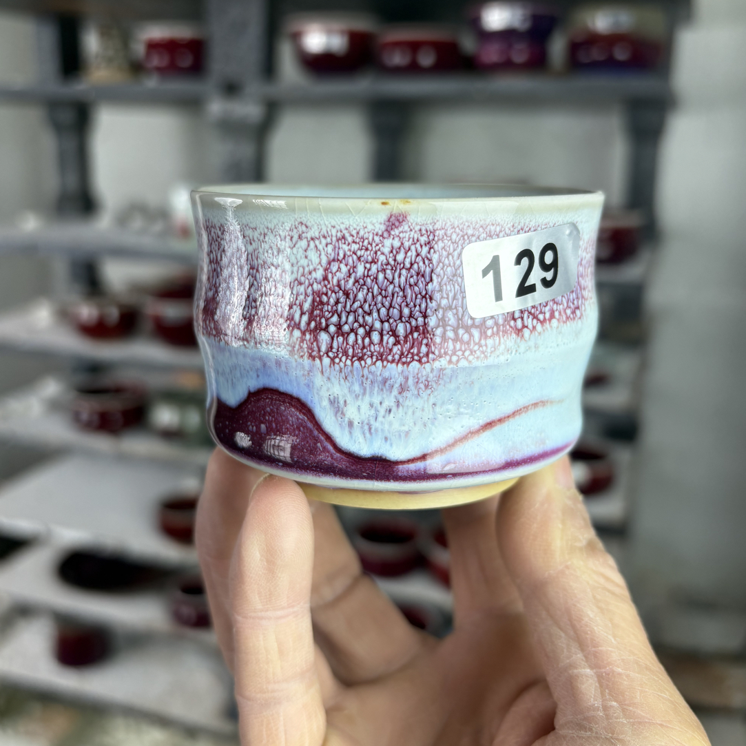 129钧瓷茶杯品茗杯釉里红陶瓷原矿釉自然窑变主人杯一物一拍