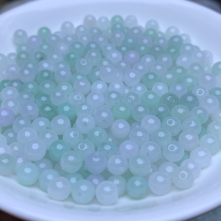 【闪购商品】未镶嵌翡翠手链卡5.3冰珠子40个（单圈手链）