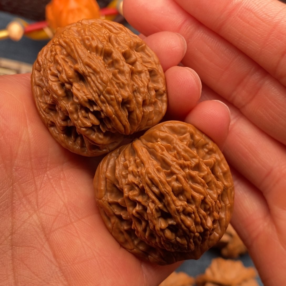 文玩核桃把件37虎头