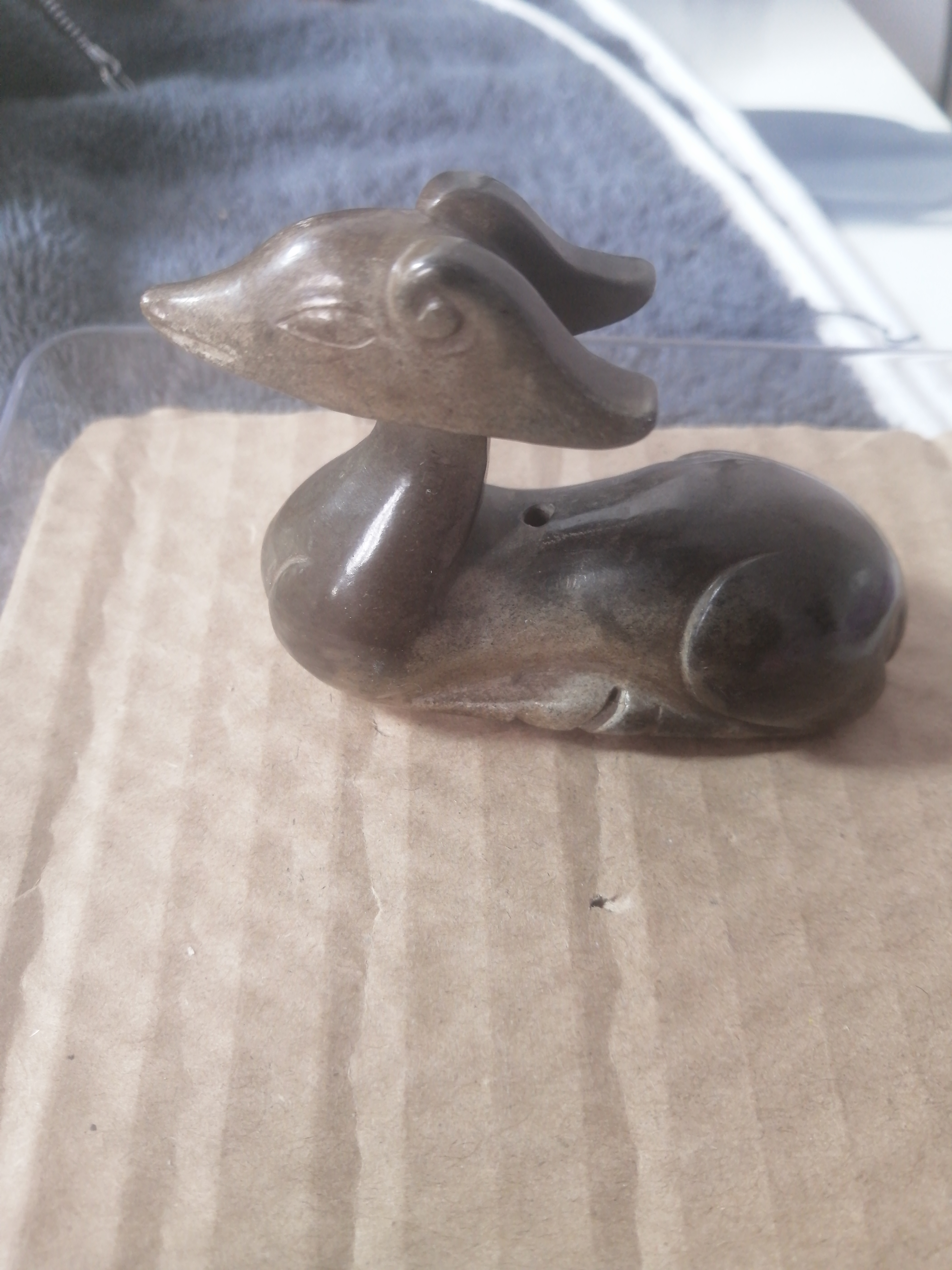 茶桌书桌装饰品小动物手把件梅花鹿