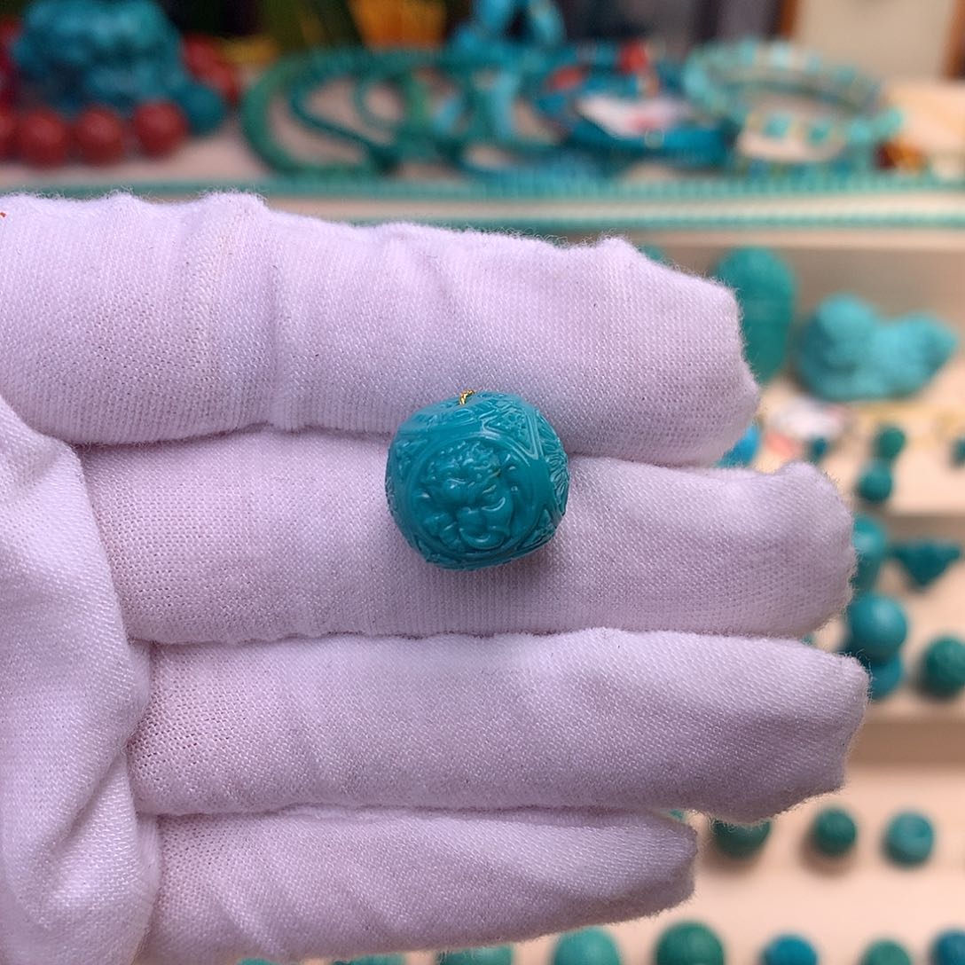 绿松石珠宝半成品未镶嵌