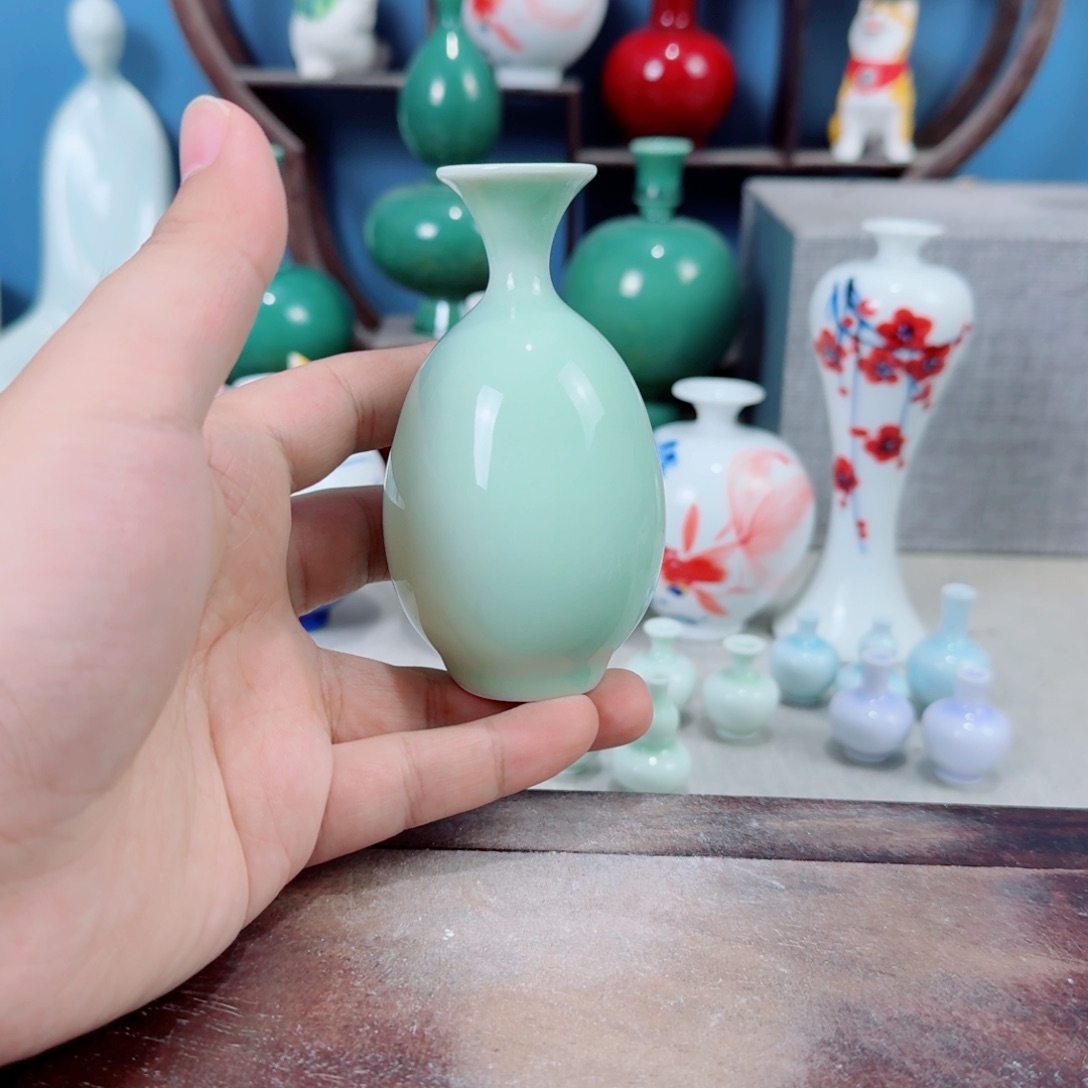 陶瓷手工小花器摆件