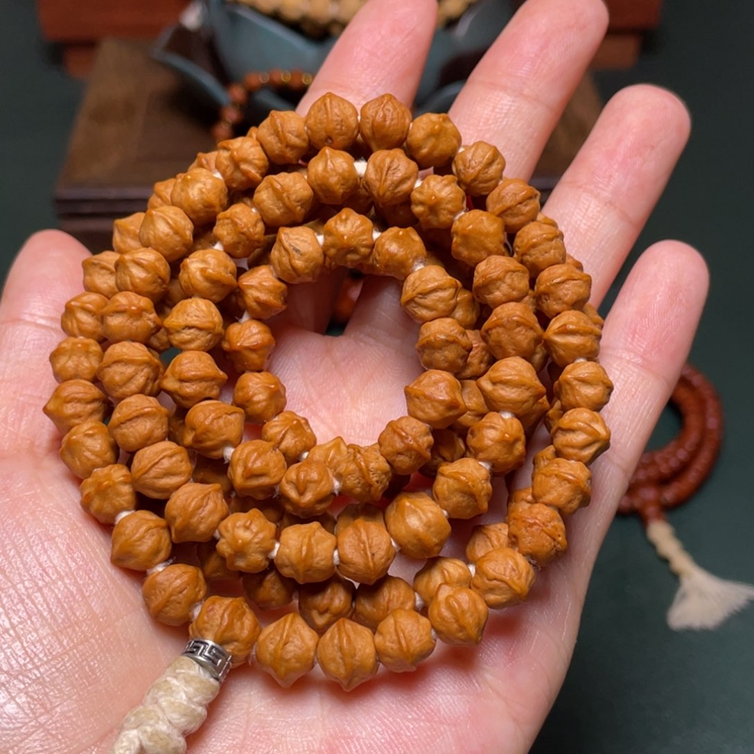 柏香籽/百香籽吊坠白芽横打长串