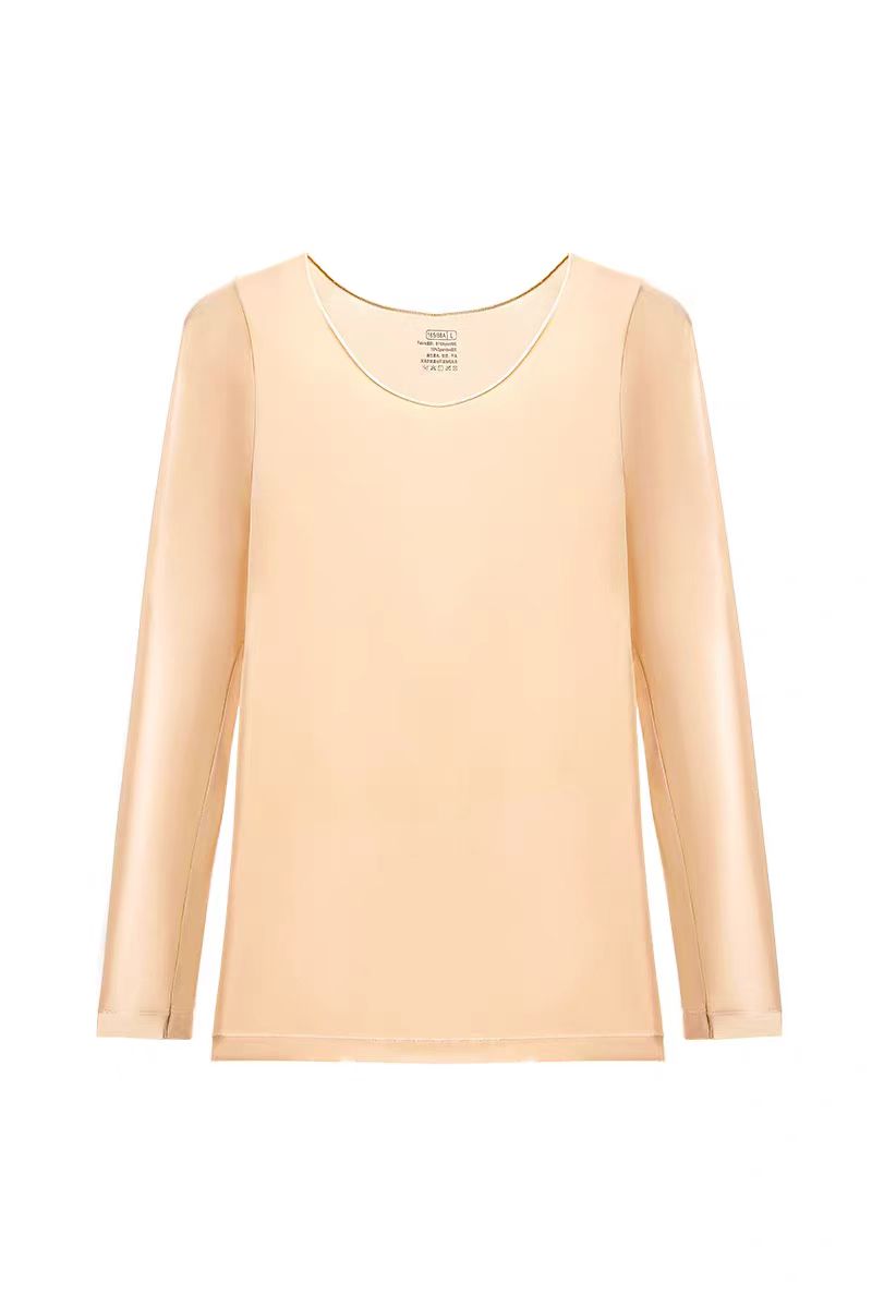 保暖保暖套装薄款保暖衣长裤冬季修身女长袖加厚女士女款贴身圆领