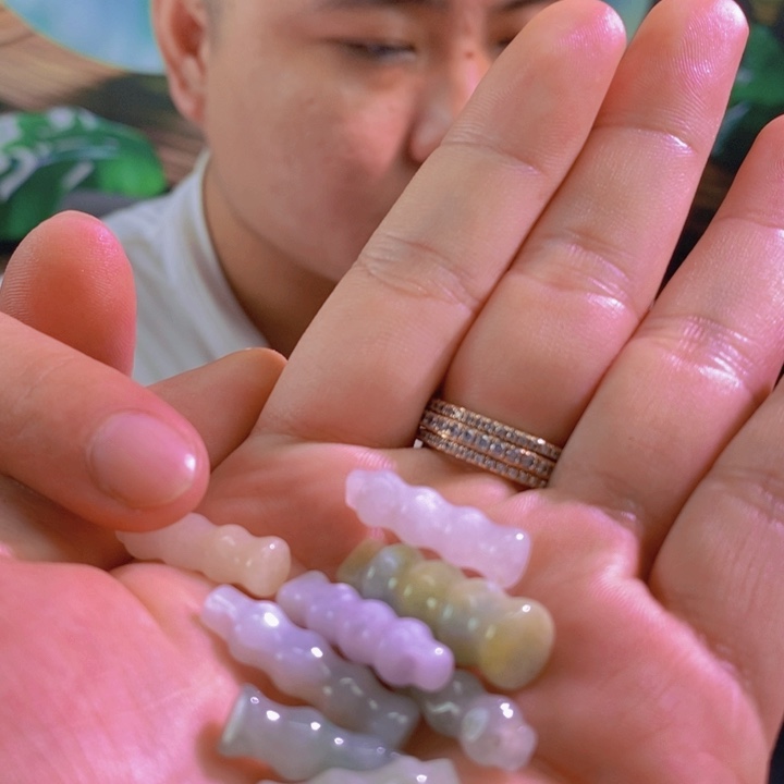 翡翠合金项圈竹节（多样性发货一个）