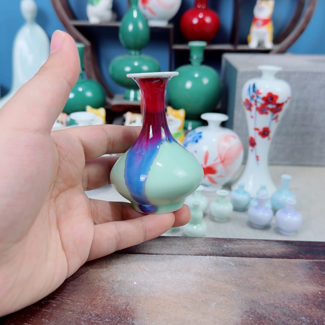 陶瓷手工小花器摆件