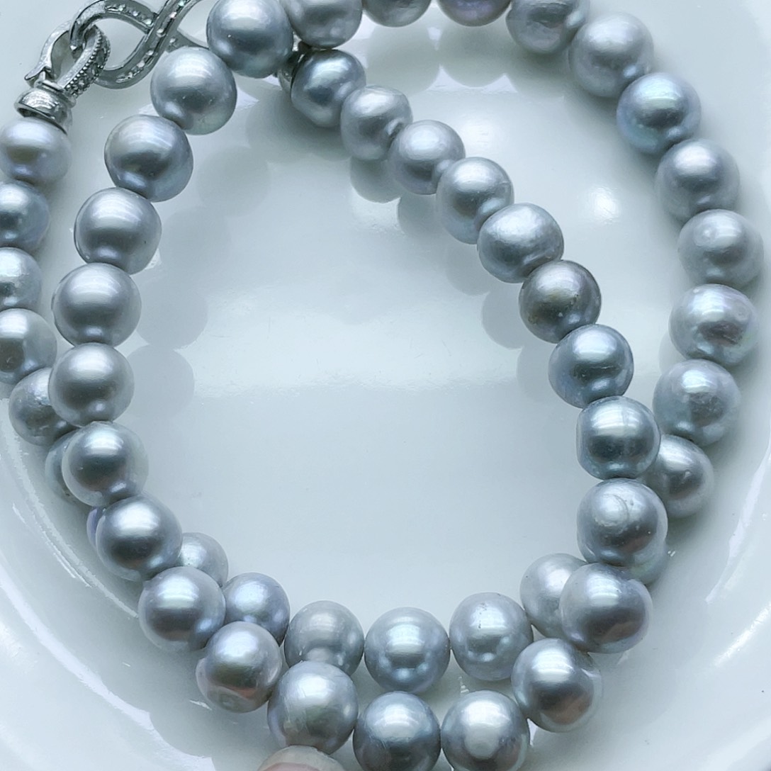 淡水珍珠颈饰钛钢