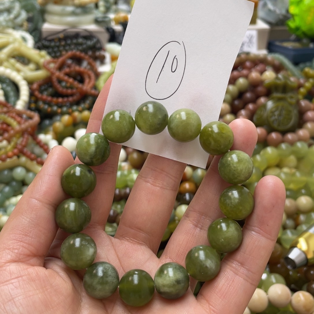 蛇纹石玉手链未镶嵌