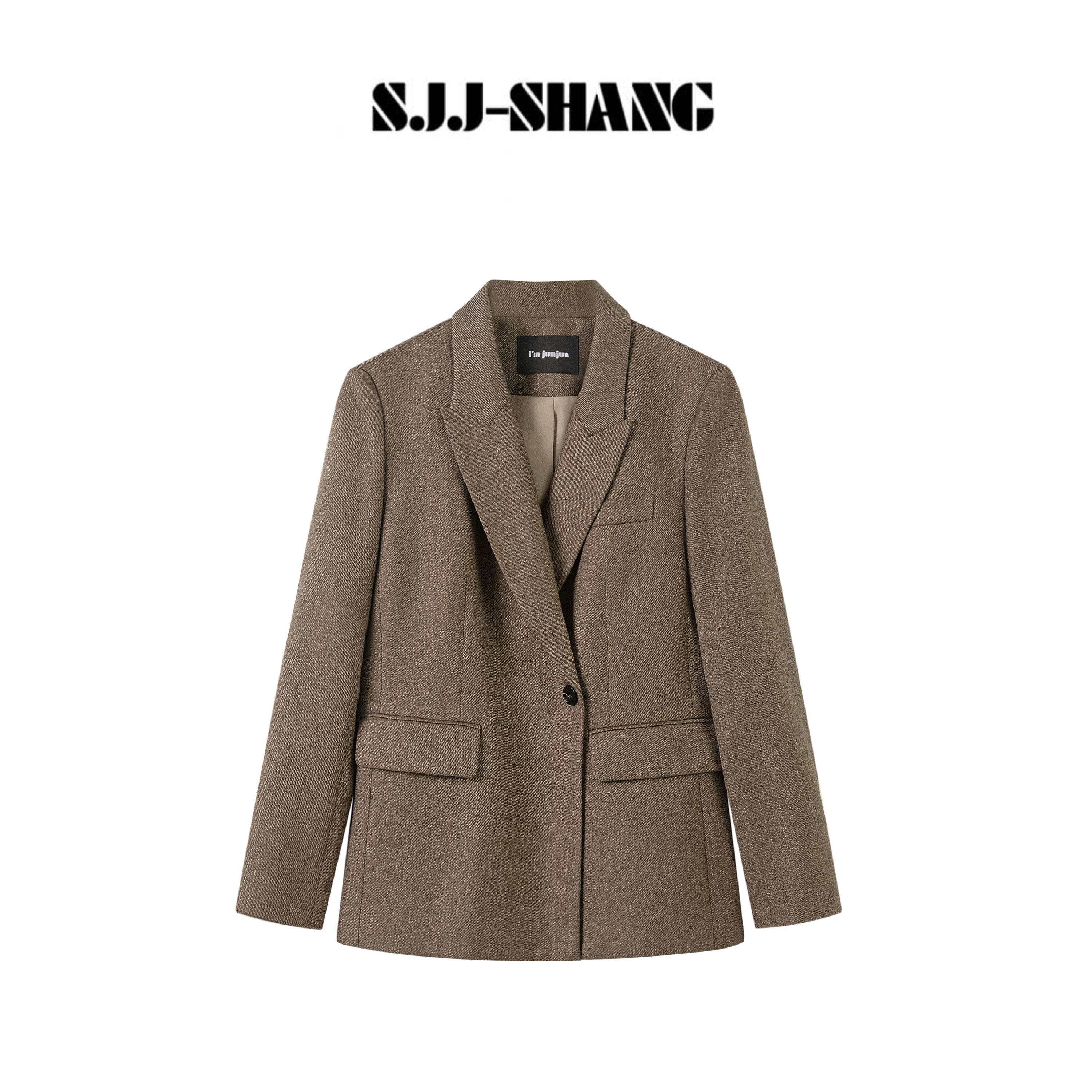 SJJ-SHANG【棱镜】可持续时髦精单量感线条优雅时尚西装q134968p