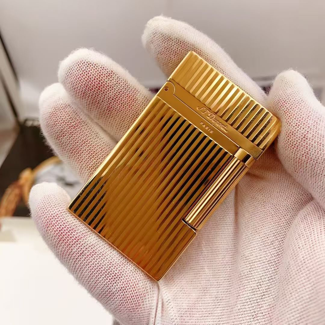 改价链接都L2手工窄版创意个性高档打火机全新大全套窄机金色