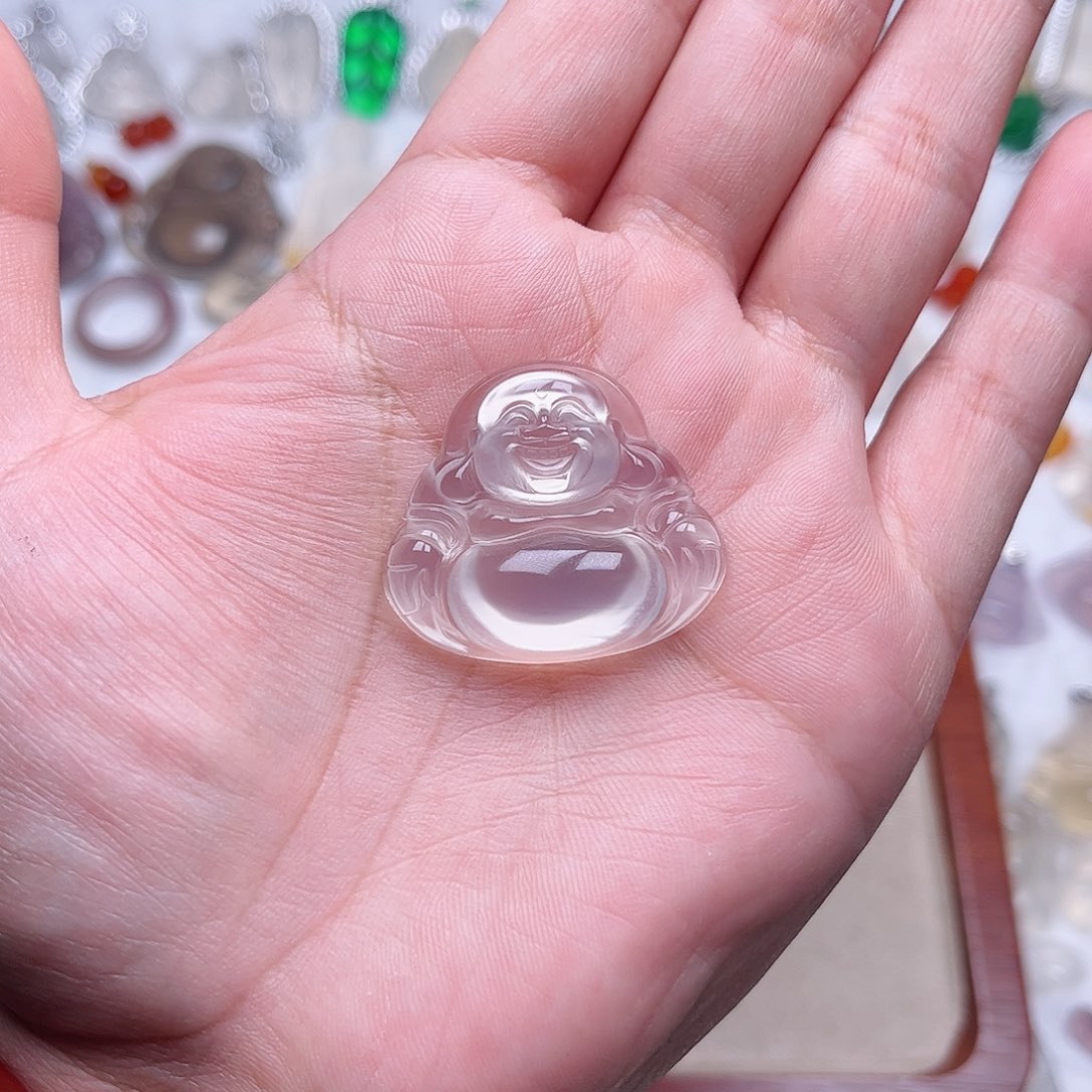 玛瑙/玉髓颈饰未镶嵌文*白