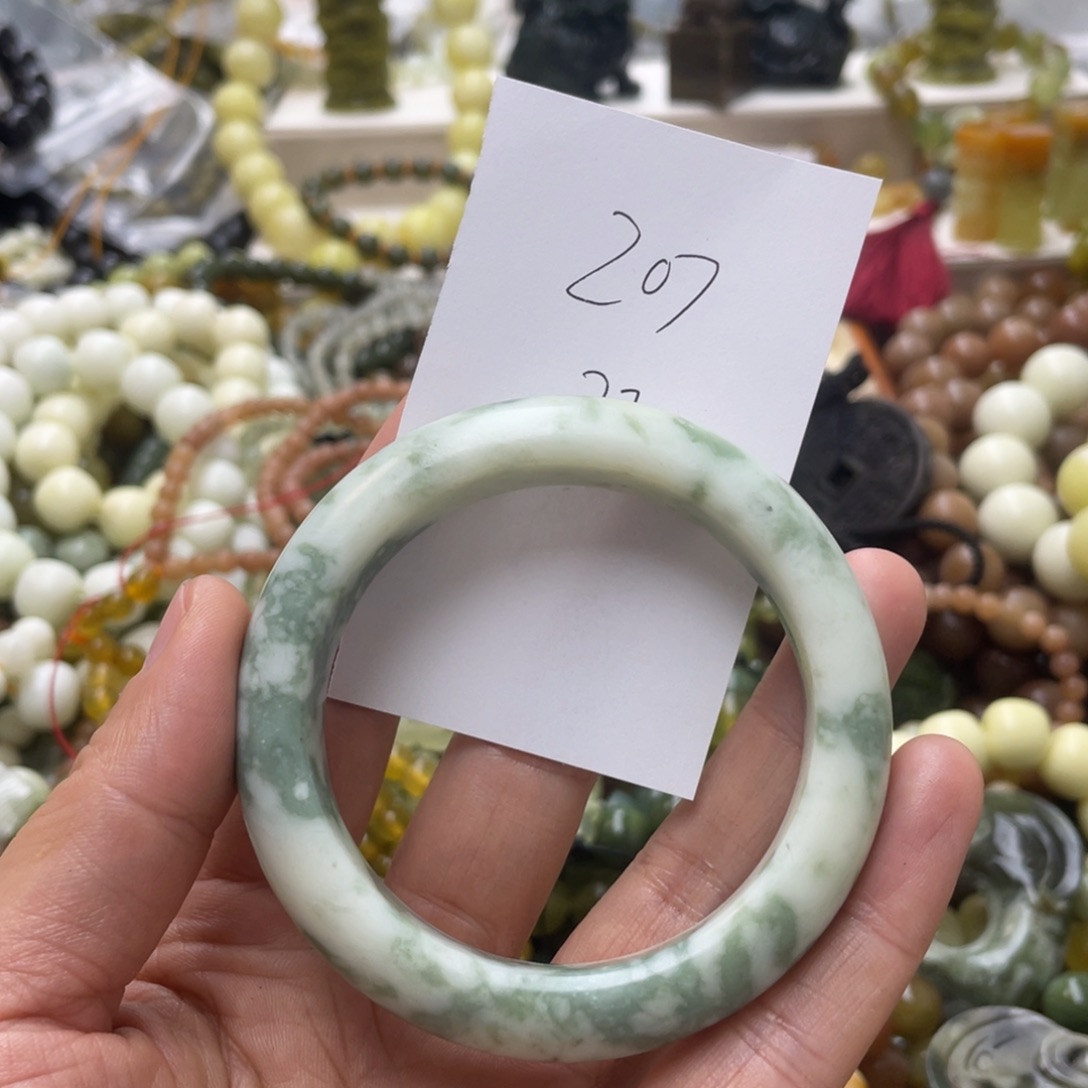 蛇纹石玉手链合金