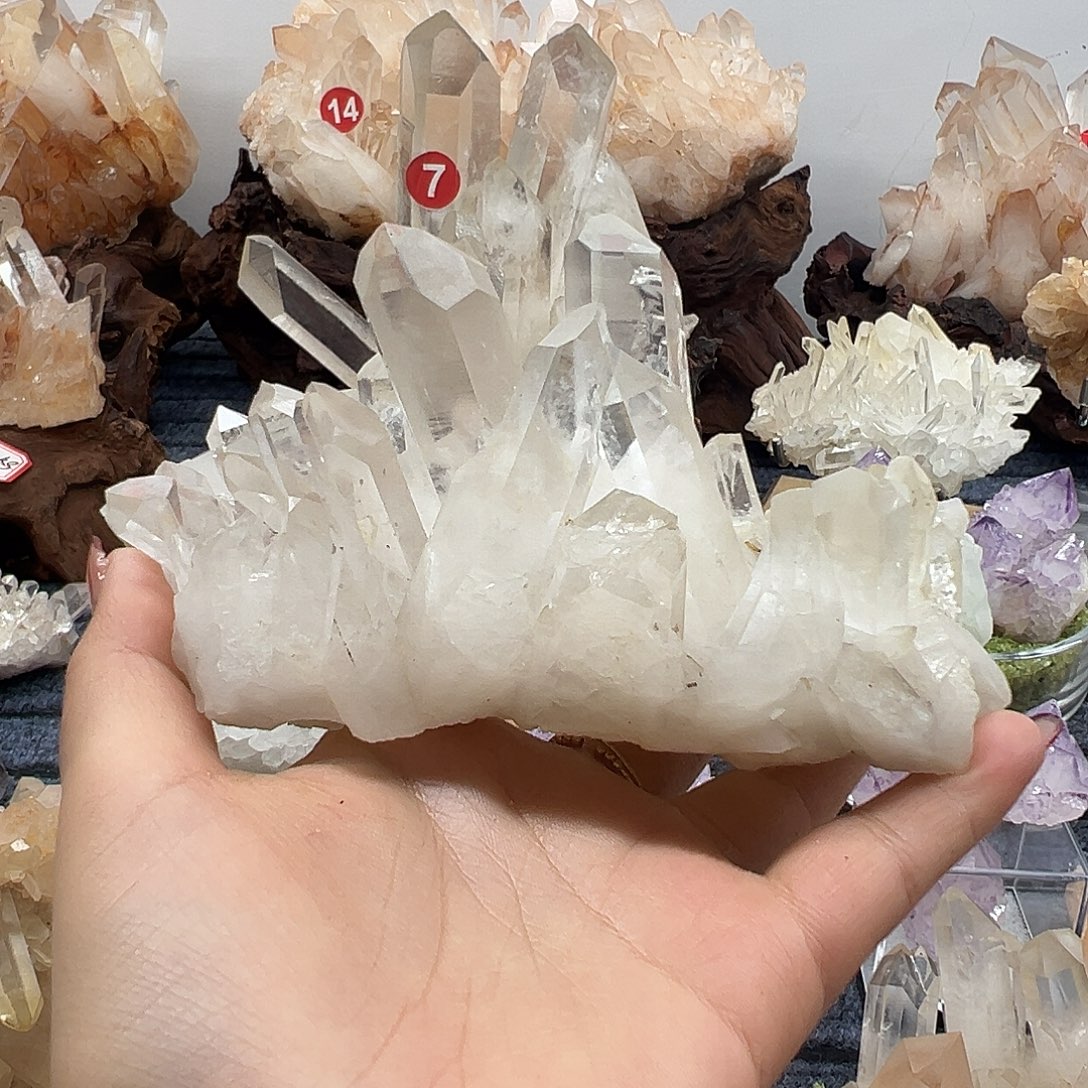 红***膀珠宝半成品水晶银S925镶嵌