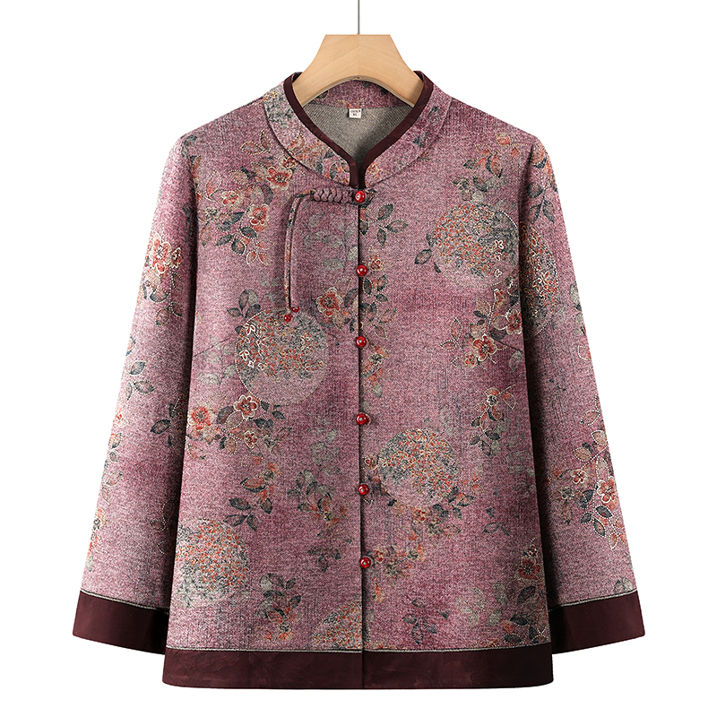中老年人女秋装外套2025新款奶奶衣服长袖唐装上衣妈妈老太太