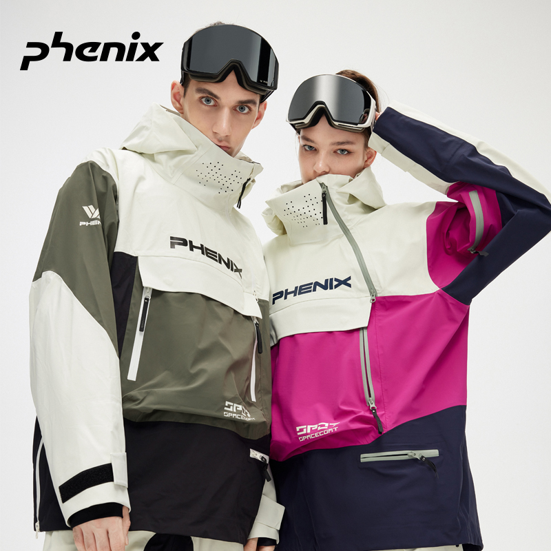 phenix菲尼克斯SP27男女款单双板滑雪服卫衣3L全压胶防水保暖外套