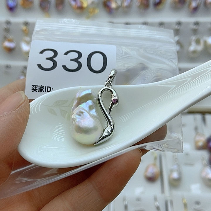 淡水珍珠颈饰银S925镶嵌