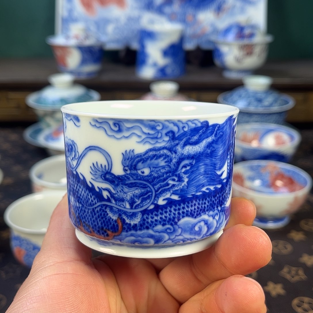 瓷片自成堂景德镇手工手绘