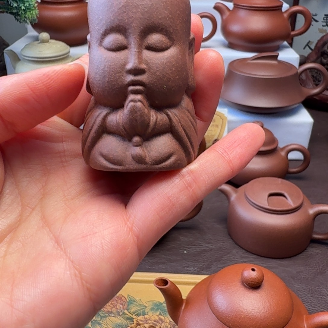 紫砂茶壶茶周边小和尚盖制