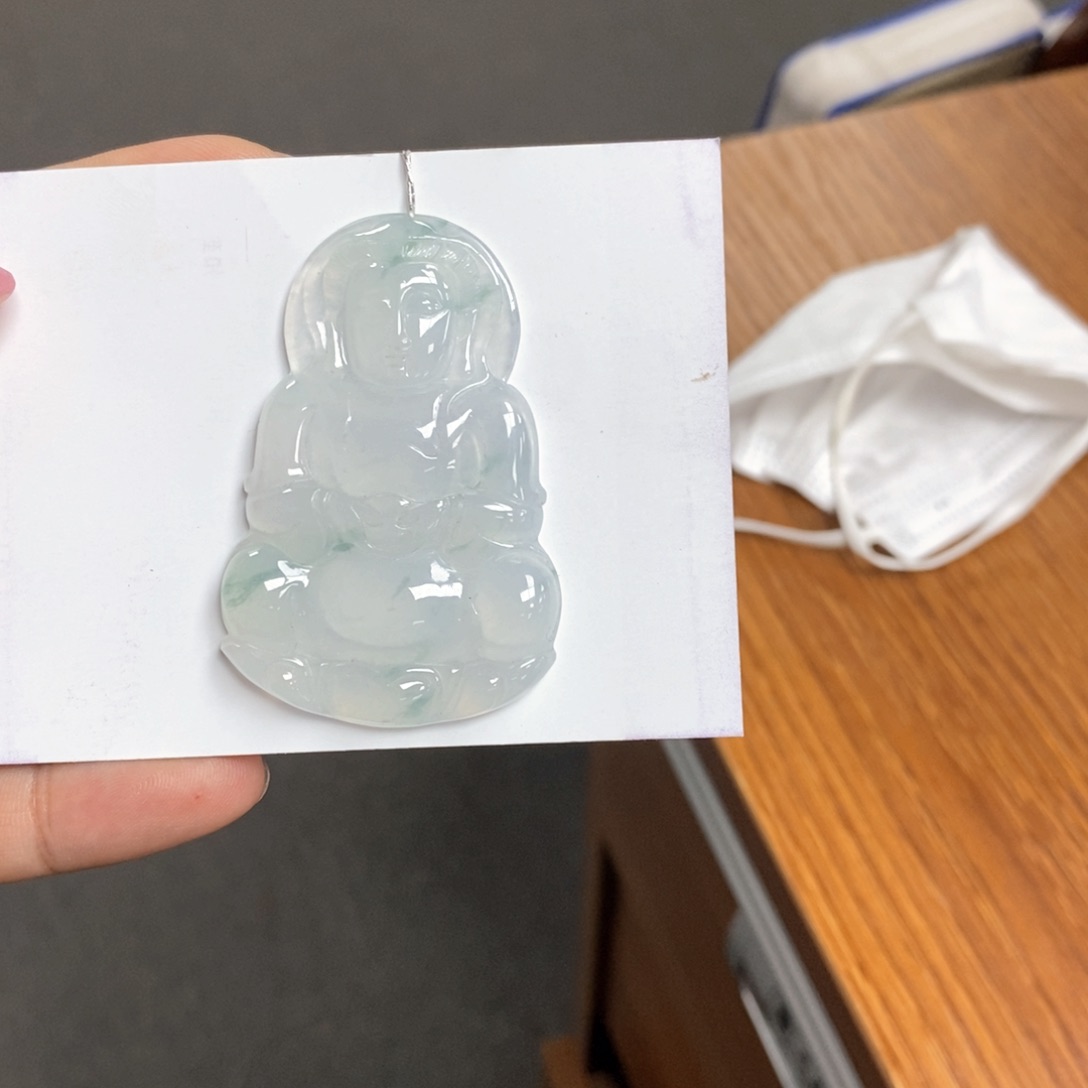 翡翠颈饰未镶嵌观音