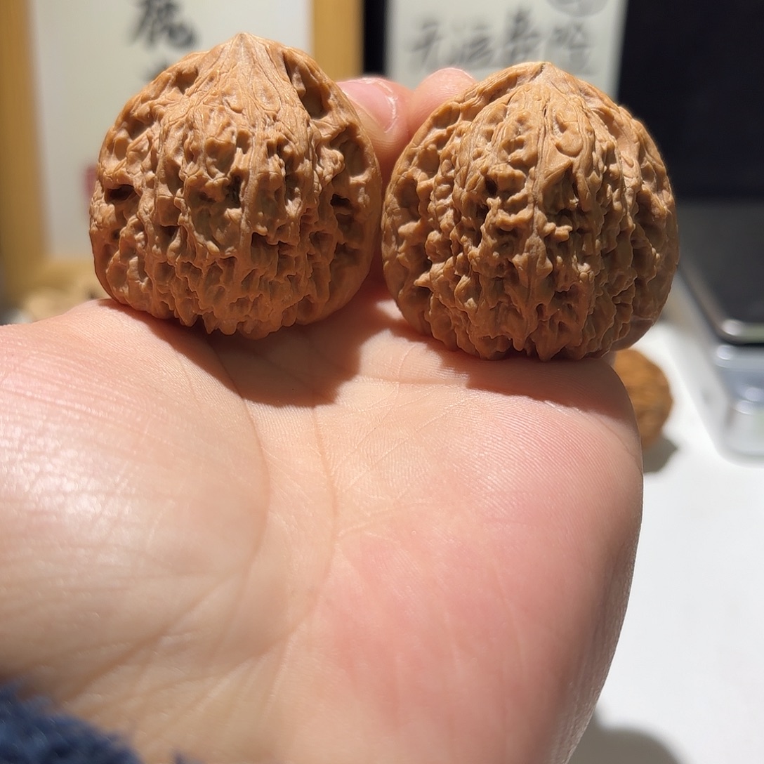 吊坠桃核南将1号41蚂蚁纹对歪三角