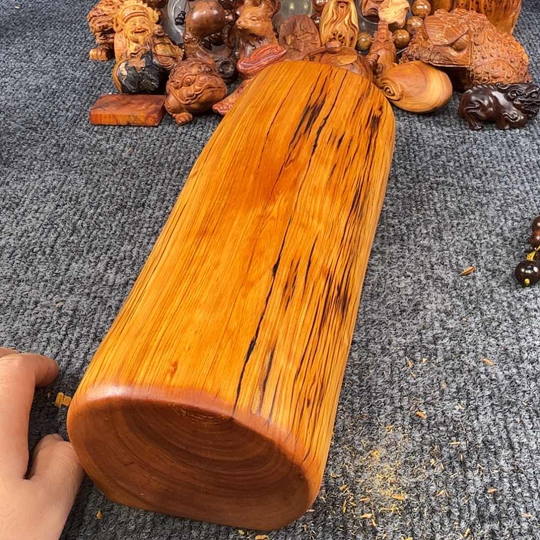 东***阳崖柏太行崖柏3.6斤，精品虎皮纹枕头