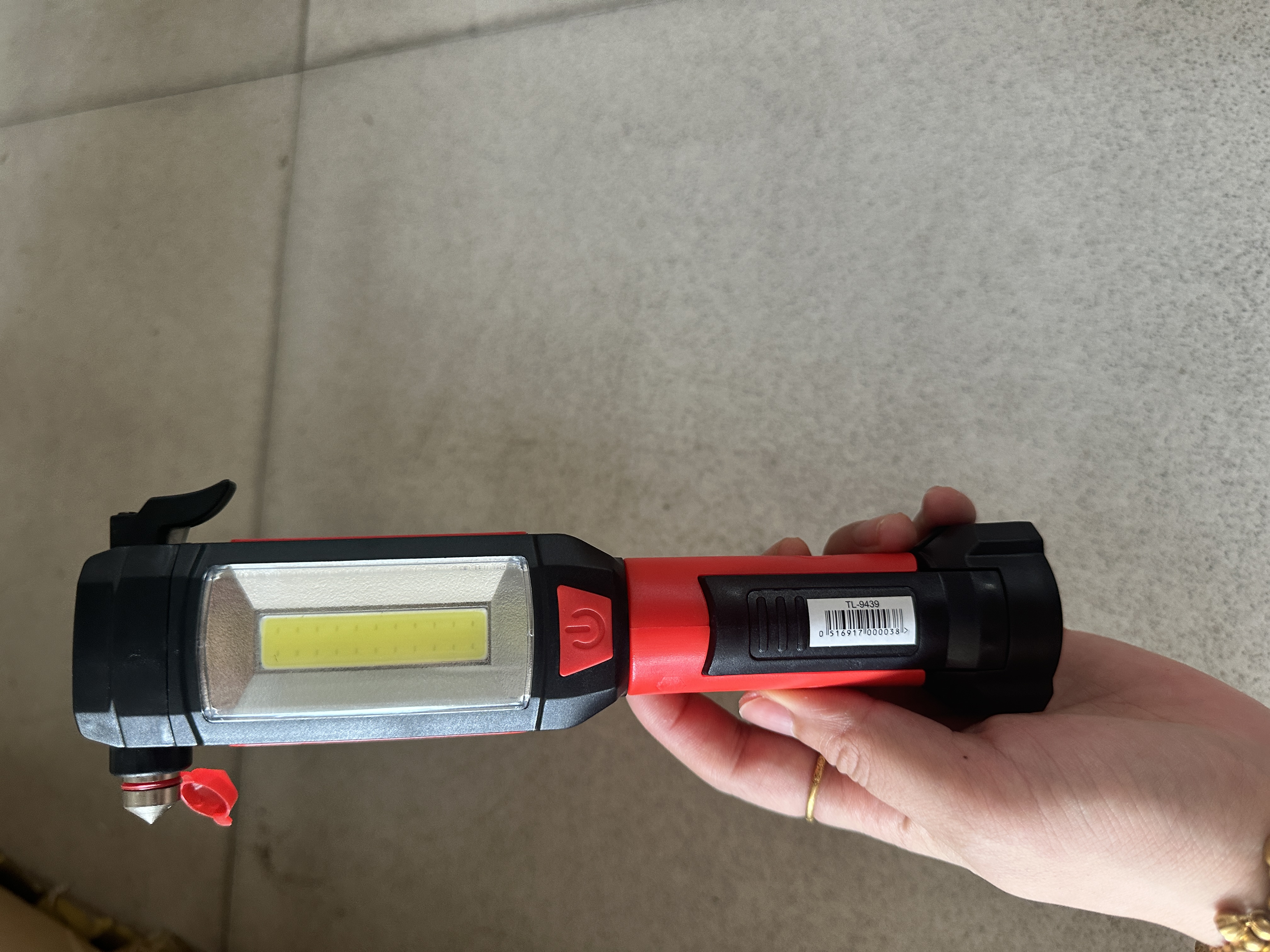 （新款福利） 多功能磁吸 红把工作手电