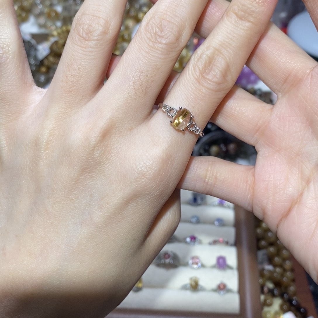 未镶嵌水晶手链钛金松口戒