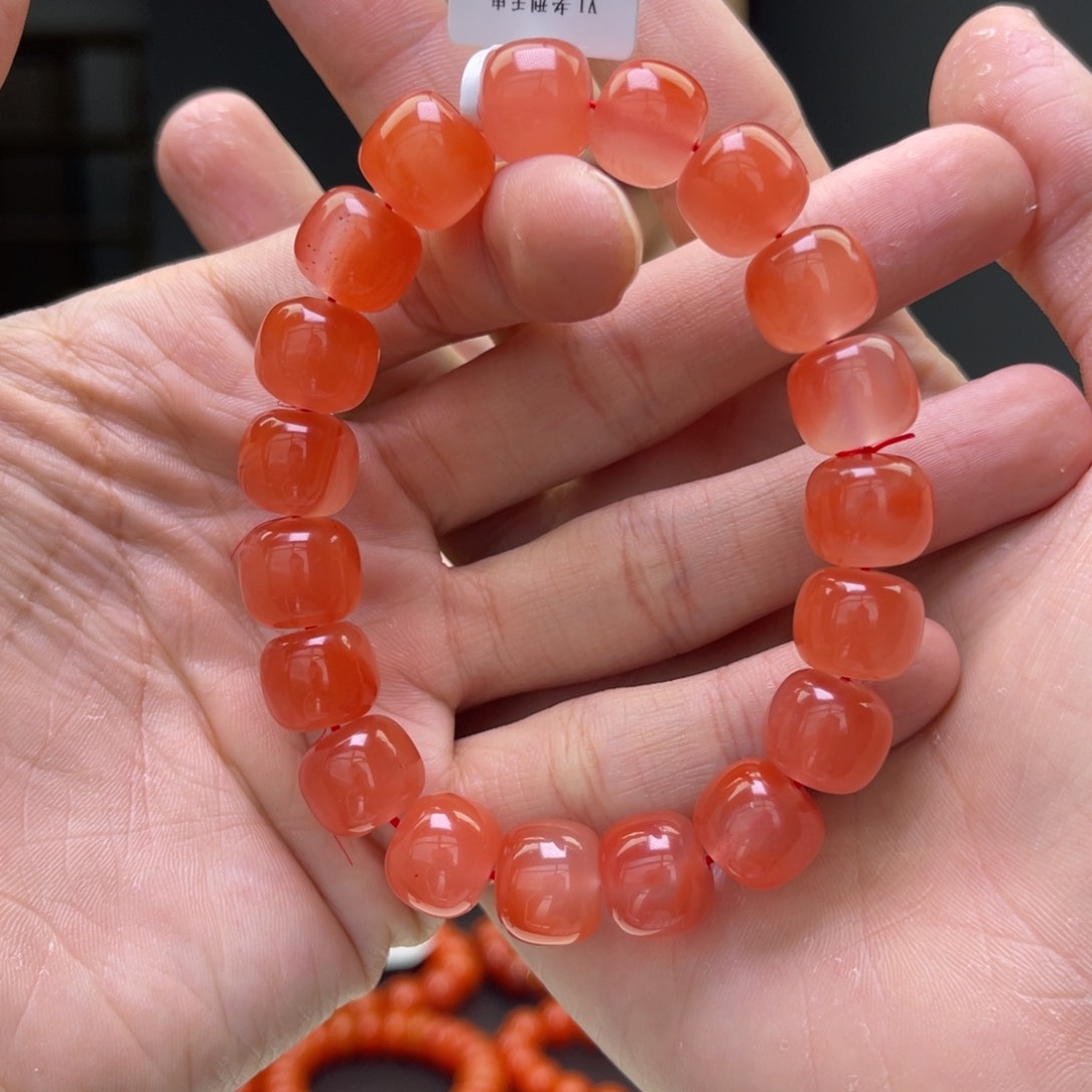 南红玛瑙12mm未镶嵌多样性发一件