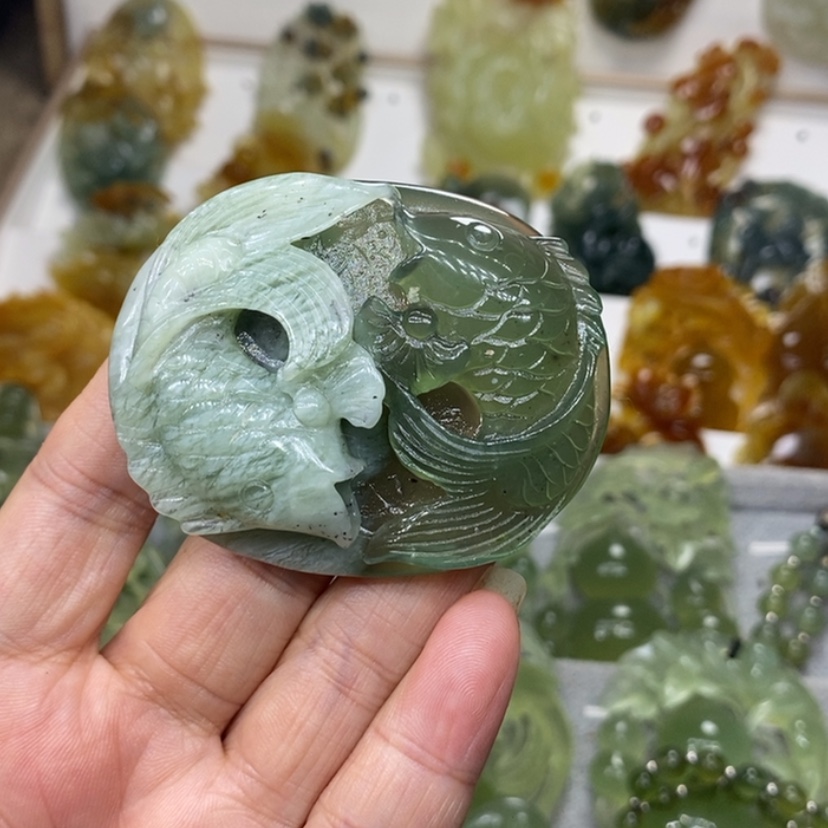 【闪购商品】未镶嵌蛇纹石玉颈饰