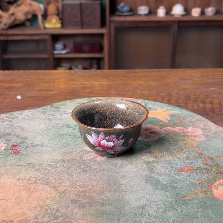 柴烧纯手工手绘陶瓷