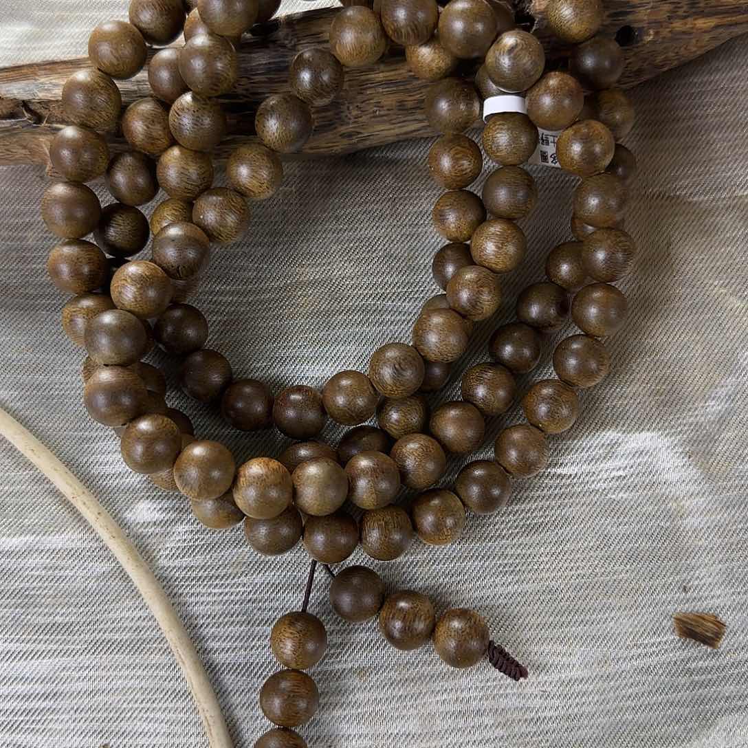 沉香碎屑沉香富森红土10圆珠多圈沉水级80克多样性发一