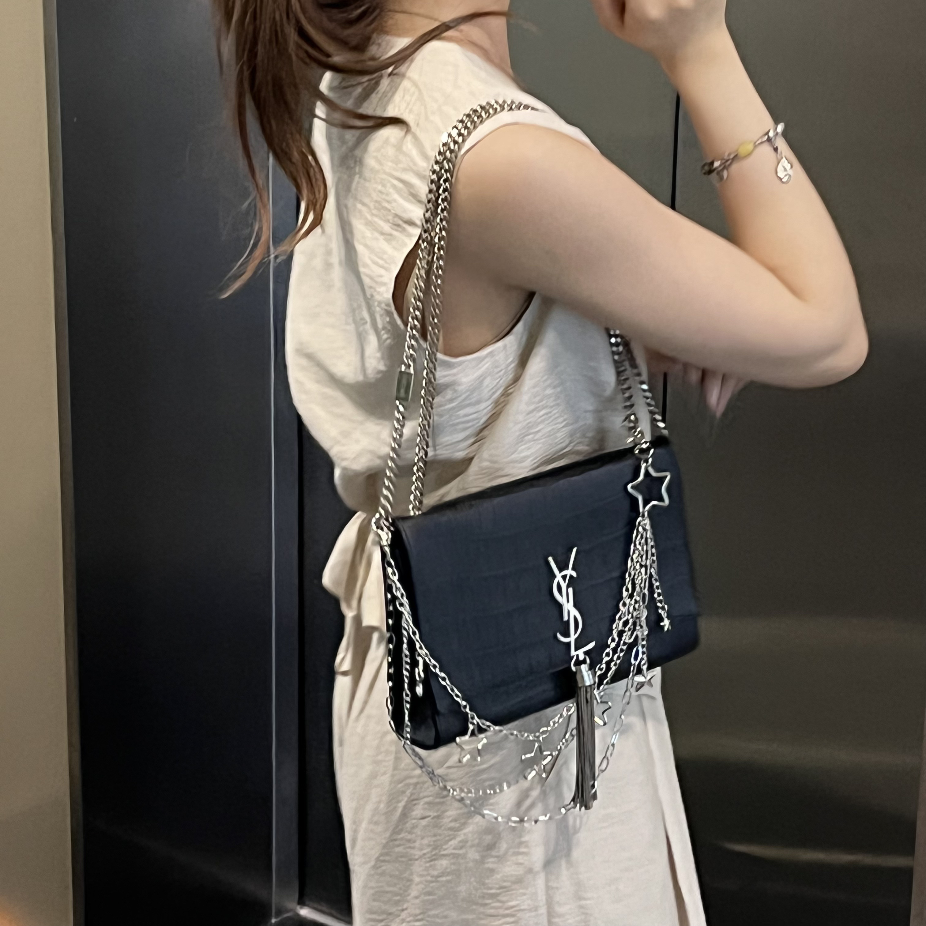95新 YSL/圣罗兰 95新Kate鳄鱼压纹13540676