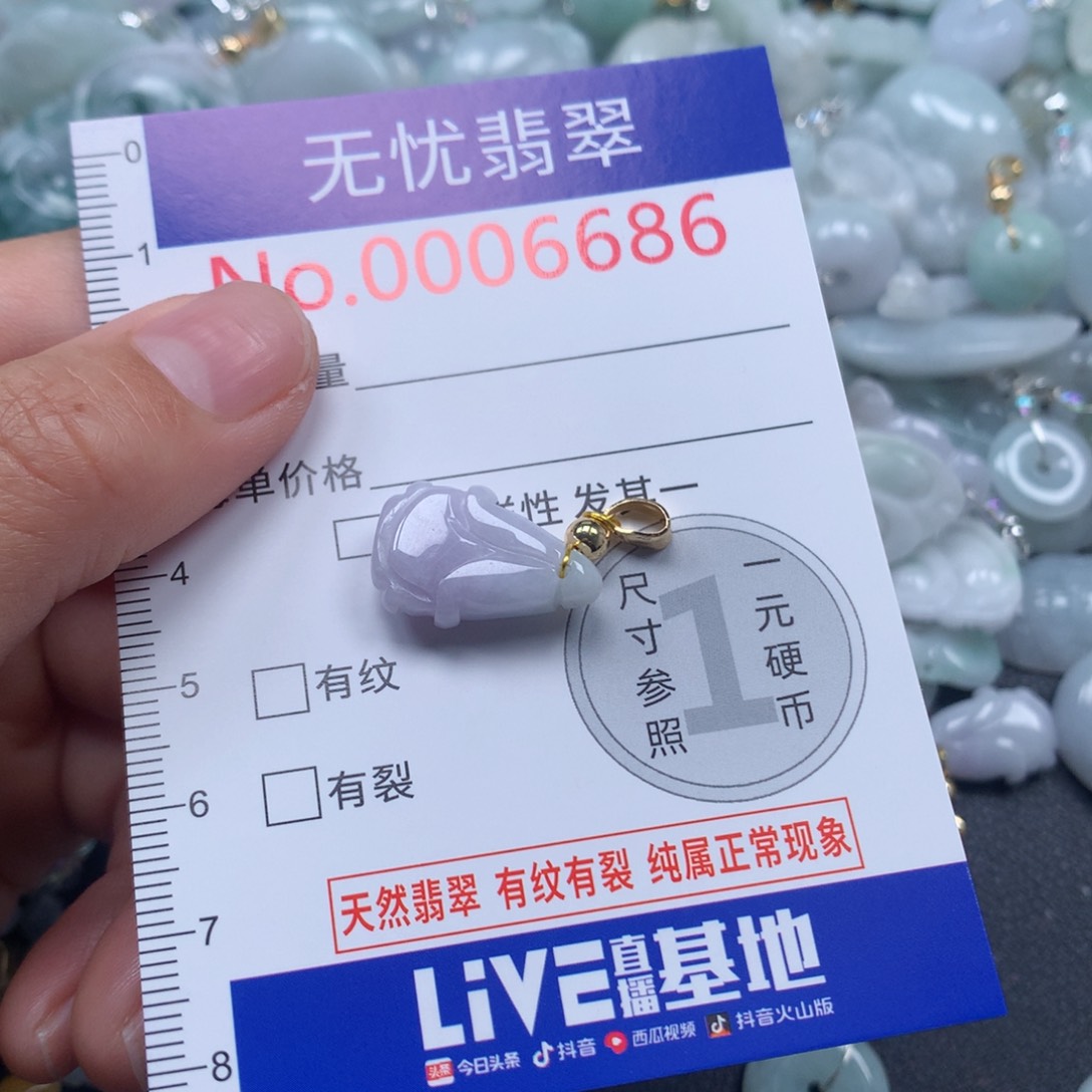 颈饰未镶嵌翡翠 