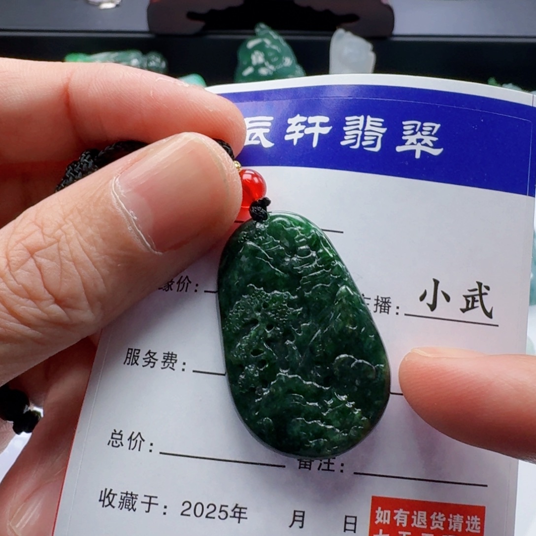 翡翠未镶嵌颈饰          20