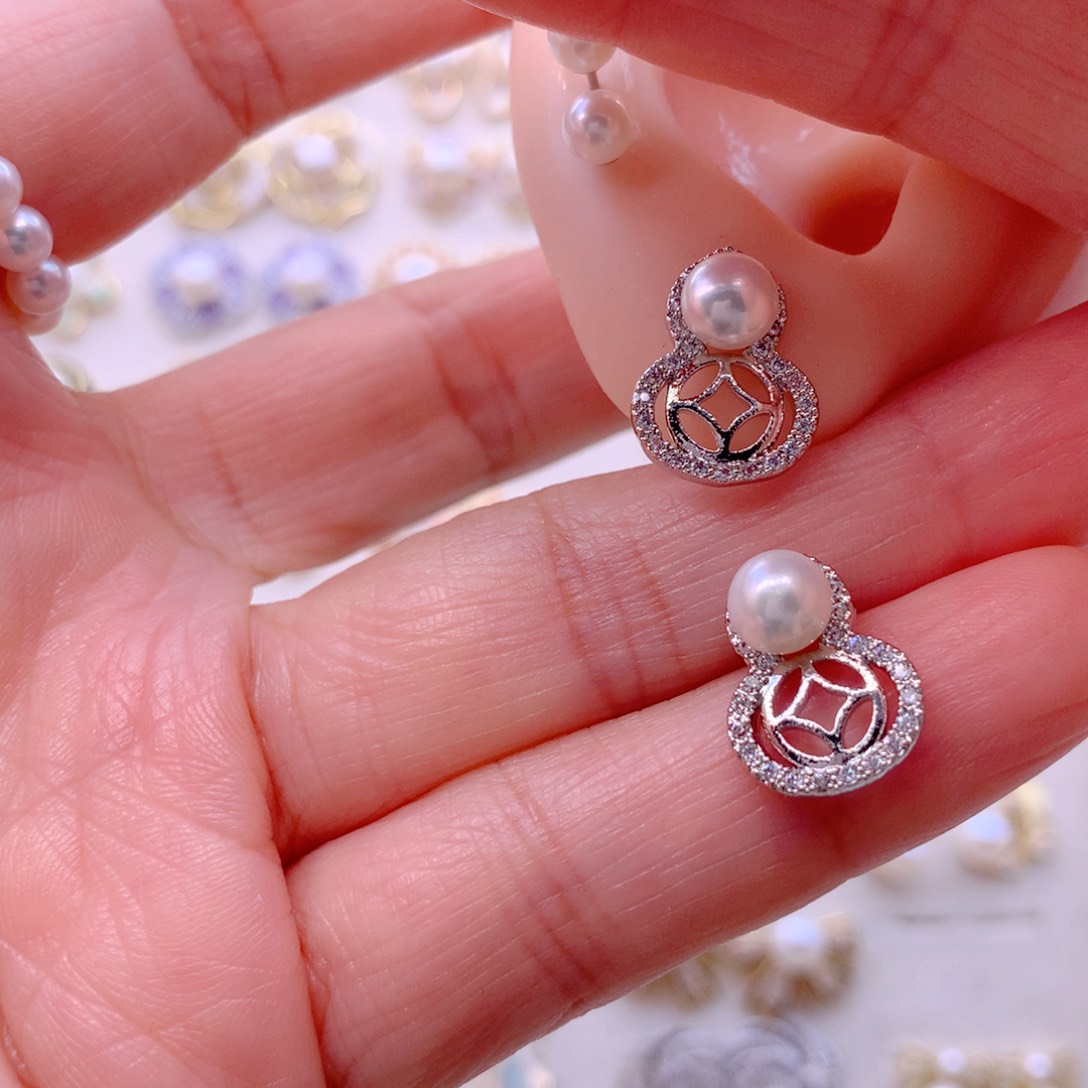 耳饰淡水珍珠合金