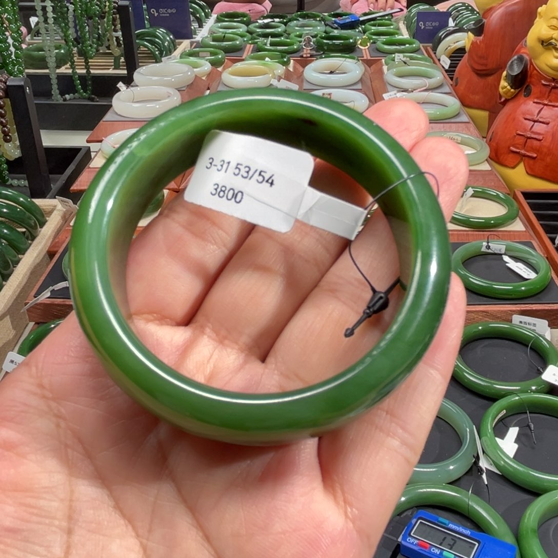 和田玉（碧玉）手镯未镶嵌