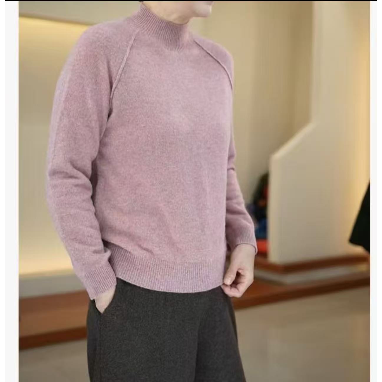 SKL-682【100%山羊绒】女款百搭秋冬针织衫